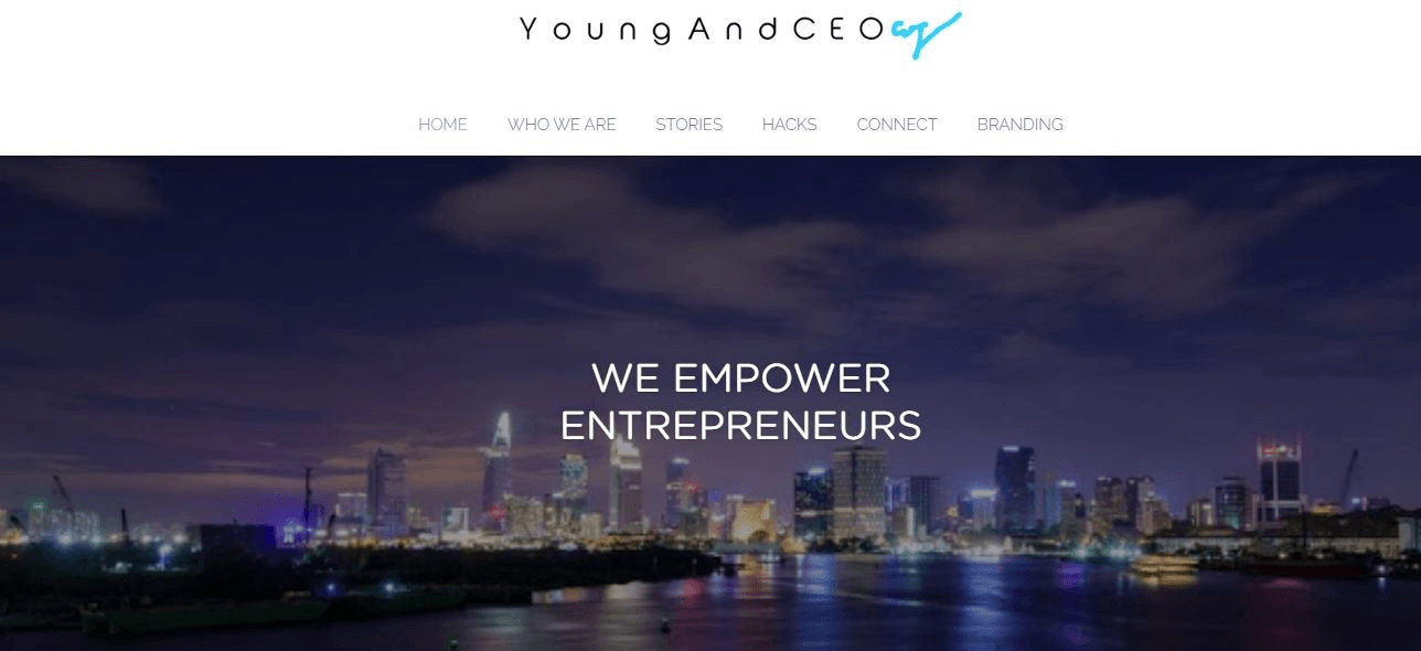 Young And CEO的網站UX設計範例 Young And CEO的網站UX設計範例